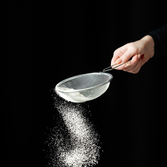 Сито для просеивания Доляна «Краски», d=12 см, цвет серебристый