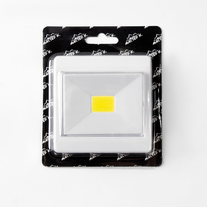 Фонарь-светильник  Фонарь-светильник "Мастер К", 3 Вт, COB, 3 ААА, магнит, липучка, 8.6 х 3 см