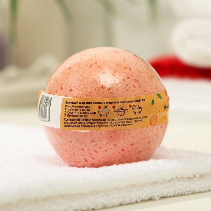 Бомбочка для ванн Aroma Soap Mango, 130 г Бомбочка для ванн Aroma Soap Mango, 130 г