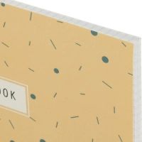 Бизнес-тетрадь Flakes yellow обложка УФ лак, спираль, А4, 48л, клетка