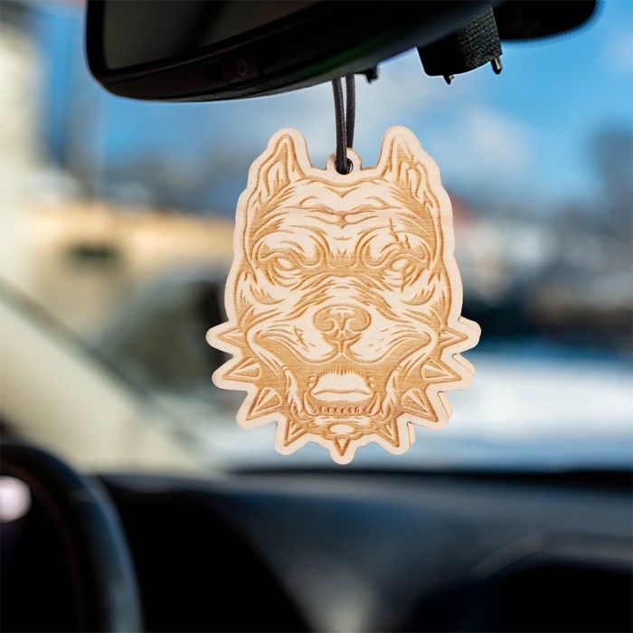 Подвеска автомобильная Grand Caratt Питбуль, дерево, войлок Подвеска автомобильная Grand Caratt Питбуль, дерево, войлок