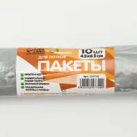 БИО Пакеты для кошачьих лотков &laquo;Пижон&raquo; 45&times;65 см, 12 мкм, 10 шт., серые