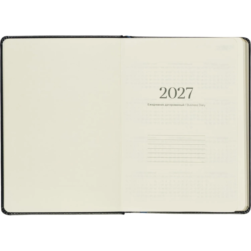 Ежедневник датированный 2027 IF 140x200мм 176л тверд Британия I1910/blue