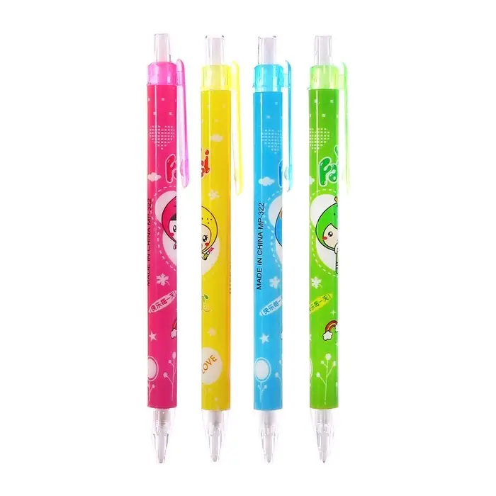 Карандаш автоматический, толщина грифеля 0.5 мм, НВ, корпус с рисунком, МИКС