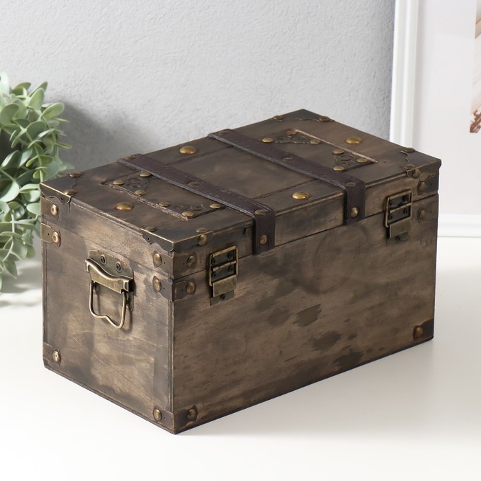 Шкатулка сундук дерево  Шкатулка сундук дерево "Пальмира" 28х16х16 см