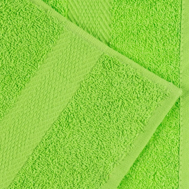 Набор полотенец махровых бордюр 440 г/м2, 70х140 салатовый, 5шт