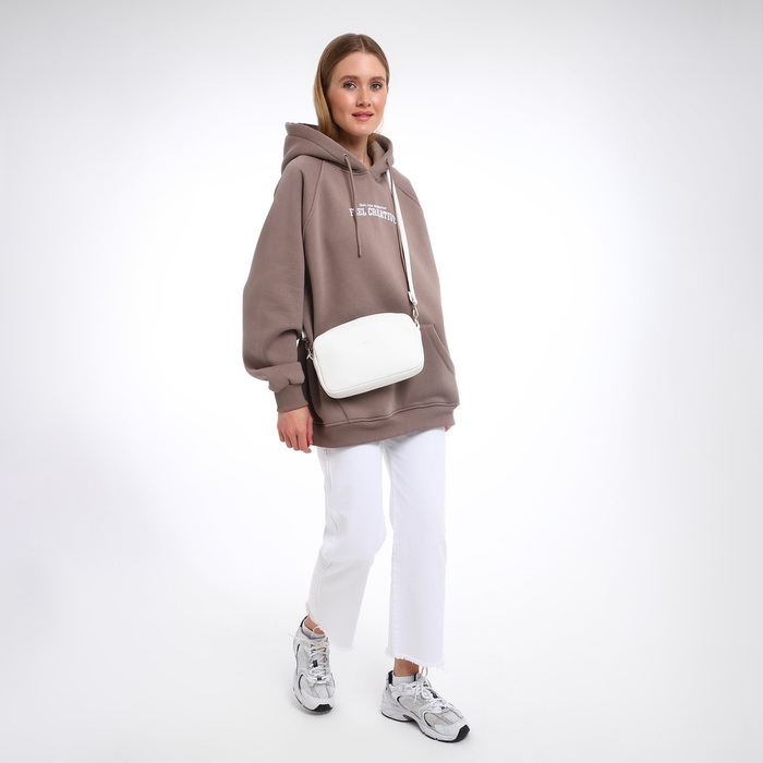 Сумка женская через плечо TEXTURA, маленький размер, цвет белый Сумка женская через плечо TEXTURA, маленький размер, цвет белый