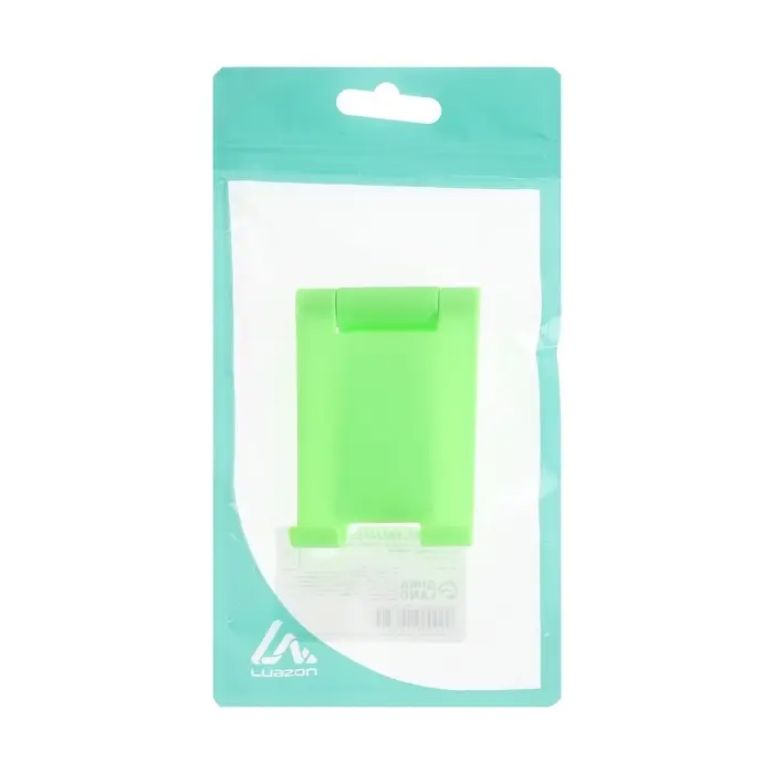 Подставка для телефона Luazon, складная, регулируемая, зелёная Подставка для телефона Luazon, складная, регулируемая, зелёная