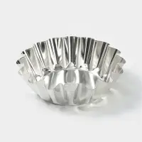 Форма для выпечки классическая, d=17.6 см, h=5.6 см, высокая, жесть, серебристая