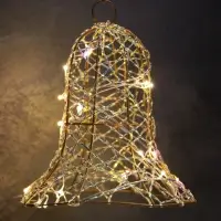 Светодиодная фигура &laquo;Колокол&raquo; 20&times;15&times;15 см, 20 LED, от батареек AAx2, свечение тёплое белое