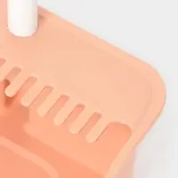 Щётка для пола: совок 24&times;25&times;81 см, щётка 24 см, персиковая