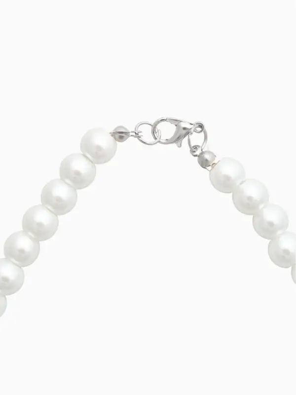 Бусы &laquo;Невеста&raquo;, с жемчугом, шар №8, белые, 40 см