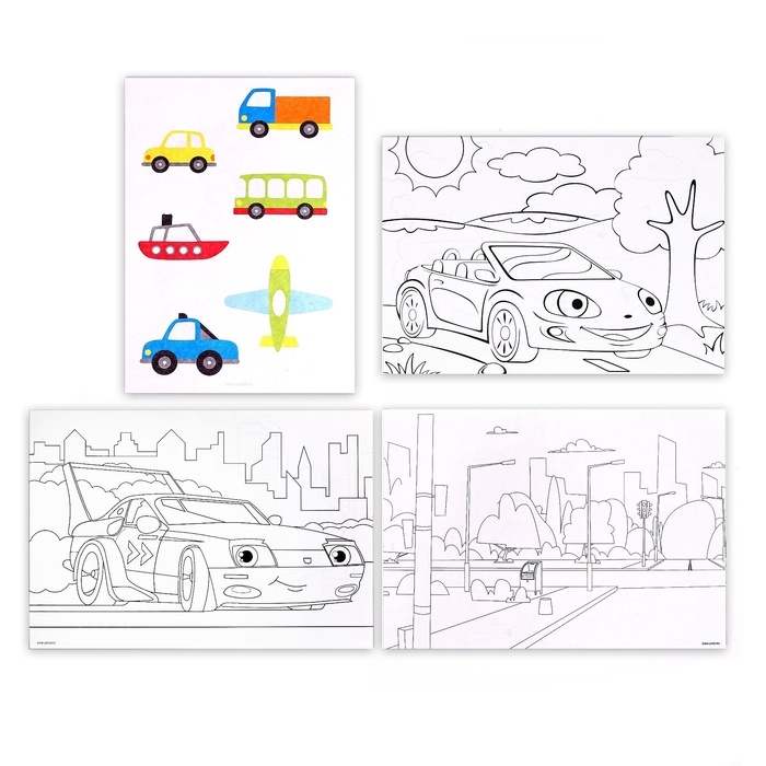 Набор для росписи «Транспорт» Набор для росписи «Транспорт»