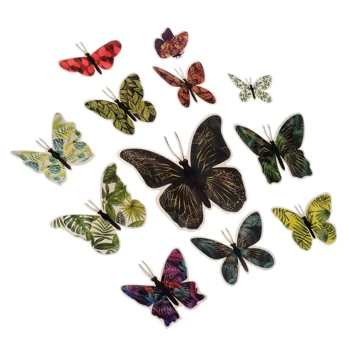 Набор магнитов на холодильник «Листья», 12 шт., картон, h=4-10 см Набор магнитов на холодильник «Листья», 12 шт., картон, h=4-10 см