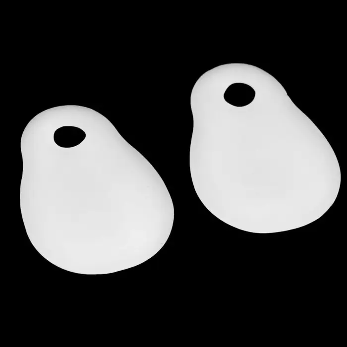 Корректоры - разделители для пальцев ног, с накладкой на косточку большого пальца, силиконовые, 7×6 см, пара, белые Корректоры - разделители для пальцев ног, с накладкой на косточку большого пальца, силиконовые, 7×6 см, пара, белые