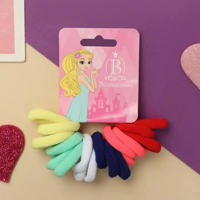 Резинка для волос  Резинка для волос "Спорт" (набор 18 шт) классик галант колор, 2,5 см