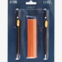 Набор ручек и сменных восковых мелков для ткани TEIRA, в кейсе, 20 шт.