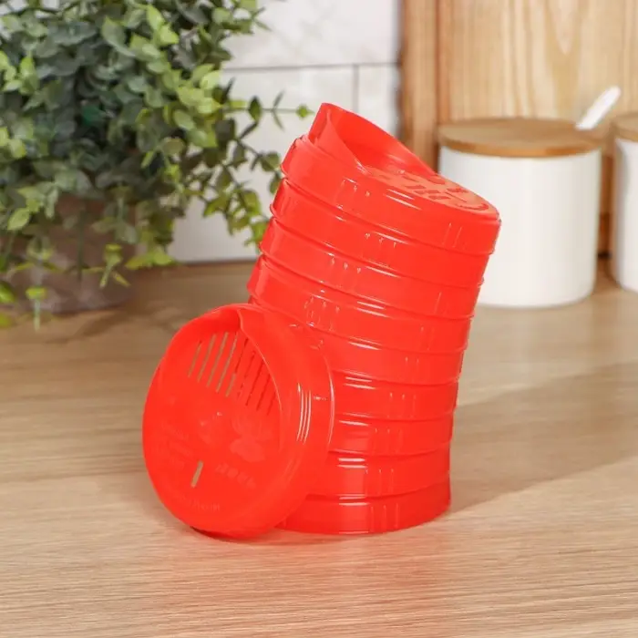 Крышка сливная, ТО-82 мм, винтовая, пластик, цвет МИКС Крышка сливная, ТО-82 мм, винтовая, пластик, цвет МИКС