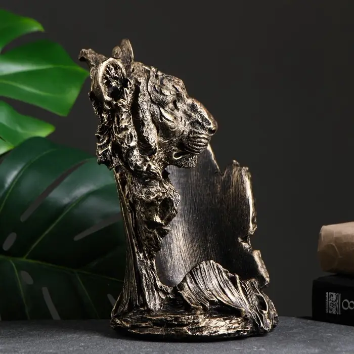 Подставка для бутылки &laquo;Тигр&raquo;, под бронзу, 16&times;18&times;24 см