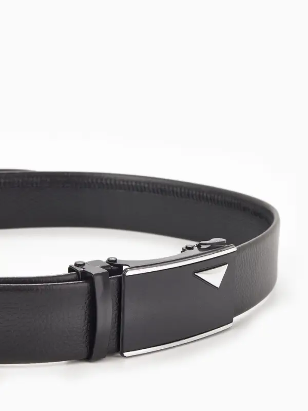 Ремень мужской &laquo;Великан&raquo; для полных, ширина 3.5 см, пряжка автомат, чёрный