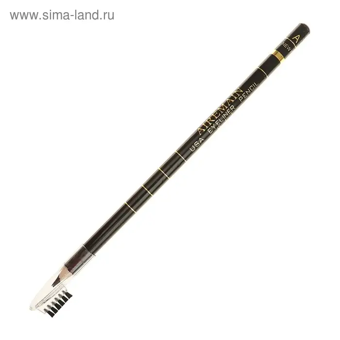 Карандаш Aireman, с щеточкой, цвет черный, №1 Карандаш Aireman, с щеточкой, цвет черный, №1