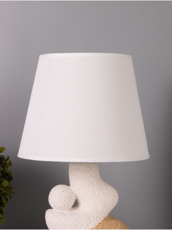 Лампа настольная Лампа настольная "Гряда" 1х40Вт Е27 бежевый/белый 20х20х32см