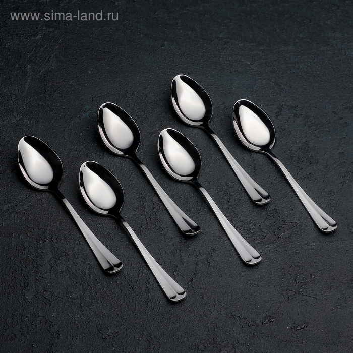 Ложка чайная «Уют», длина 13,7 см, толщина 1,8 мм, цвет серебряный Ложка чайная «Уют», длина 13,7 см, толщина 1,8 мм, цвет серебряный