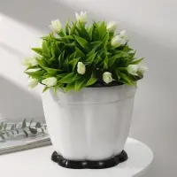 Горшок с поддоном «Восторг», 3 л, цвет белый Горшок с поддоном «Восторг», 3 л, цвет белый