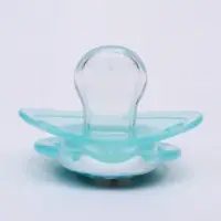 Соска-пустышка ортодонтическая, силикон, от 3 мес., &laquo;Пингвин&raquo;, голубая