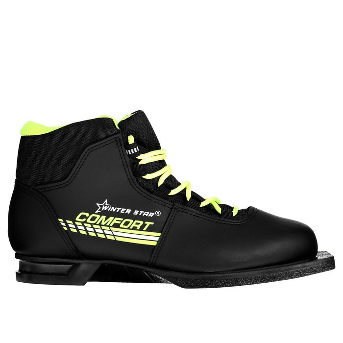 Ботинки лыжные Winter Star comfort, NN75, р. 39, цвет чёрный/неон Ботинки лыжные Winter Star comfort, NN75, р. 39, цвет чёрный/неон