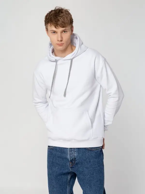 Толстовка с капюшоном Unit Kirenga Heavy белая, размер XS Толстовка с капюшоном Unit Kirenga Heavy белая, размер XS