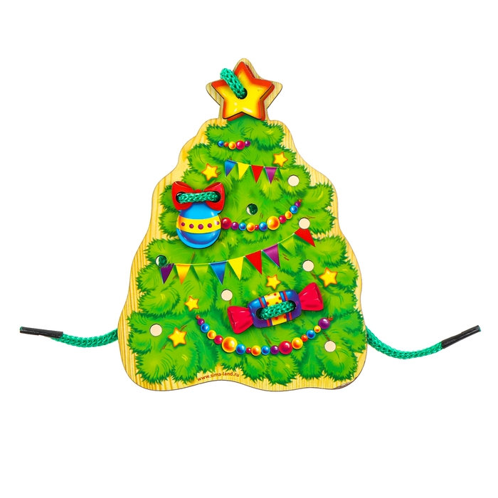 Новогодняя игрушка. Шнуровка фигурная «Новый год! Ёлочка» Новогодняя игрушка. Шнуровка фигурная «Новый год! Ёлочка»