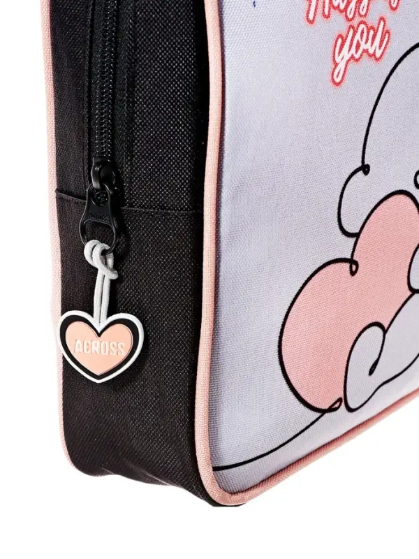 Рюкзак каркасный Across 410 40*33*15 наполн:мешок,пенал, дев, чер/сер 25-410-11 Рюкзак каркасный Across 410 40*33*15 наполн:мешок,пенал, дев, чер/сер 25-410-11