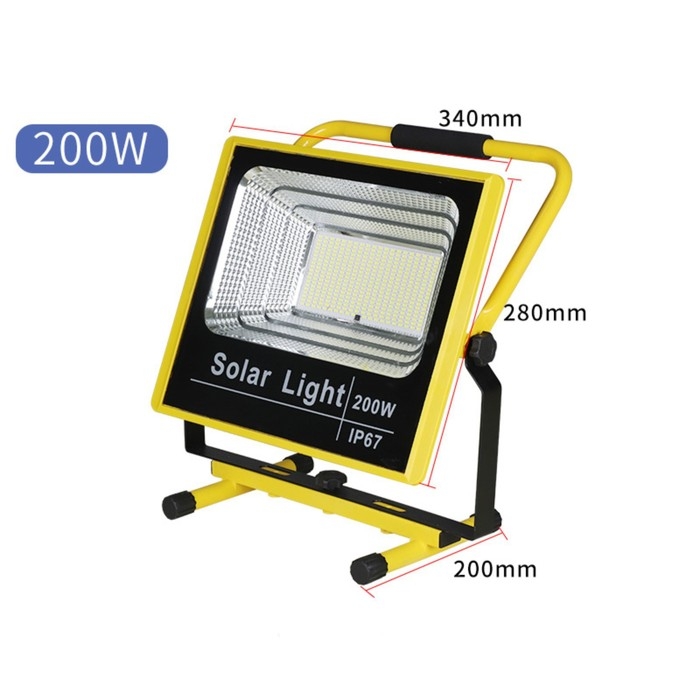 Фонарь-прожектор аккумуляторный, переносной 200 Вт, 20000 мАч, IP67, 28 х 34 см Фонарь-прожектор аккумуляторный, переносной 200 Вт, 20000 мАч, IP67, 28 х 34 см