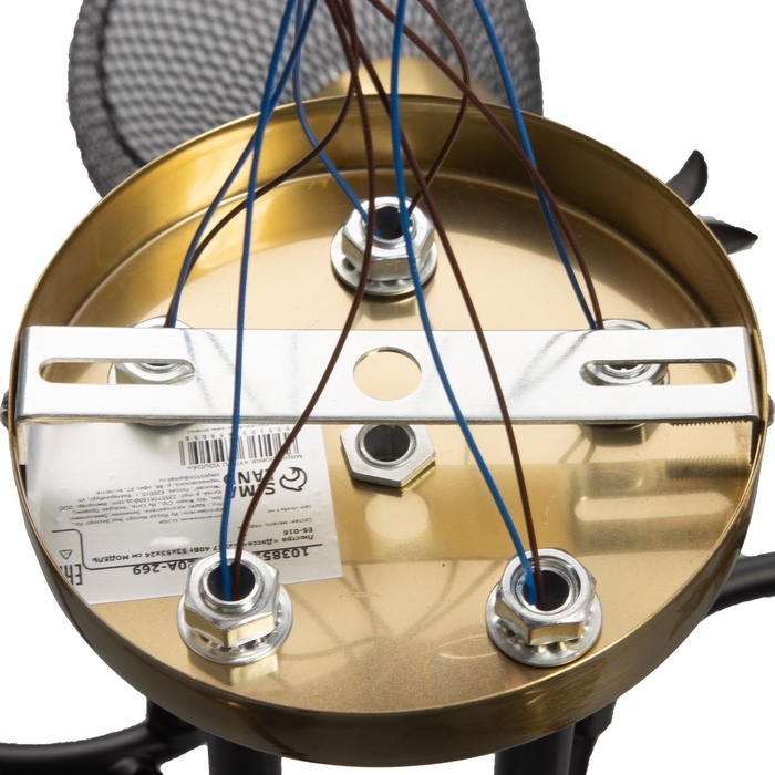 Люстра Люстра "Дассе" 5хЕ27 40Вт черно-бронзовый 53х53х24 см