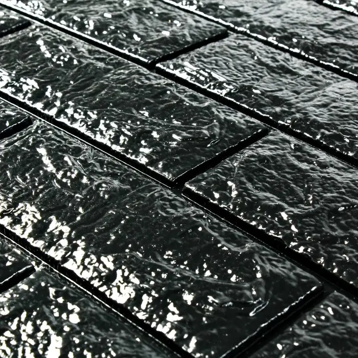 Панель ПВХ самоклеящаяся TAKE IT EASY &laquo;Кирпич&raquo;, 700&times;770 мм, цвет чёрный