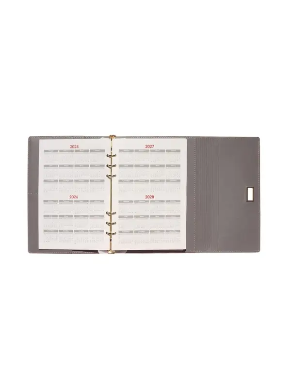 Органайзер на кольцах, А5, с клапаном, 80л, линия, к/зам, с ручкой, Коричневый Органайзер на кольцах, А5, с клапаном, 80л, линия, к/зам, с ручкой, Коричневый