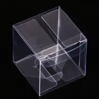 Складная прозрачная коробка из PVC, для упаковки подарков, 5×5×5 см