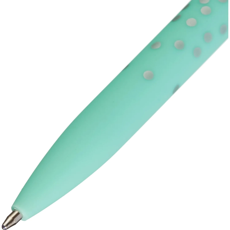 Ручка шариковая автомат. Attache Romance масл Soft touch,зел корп,син