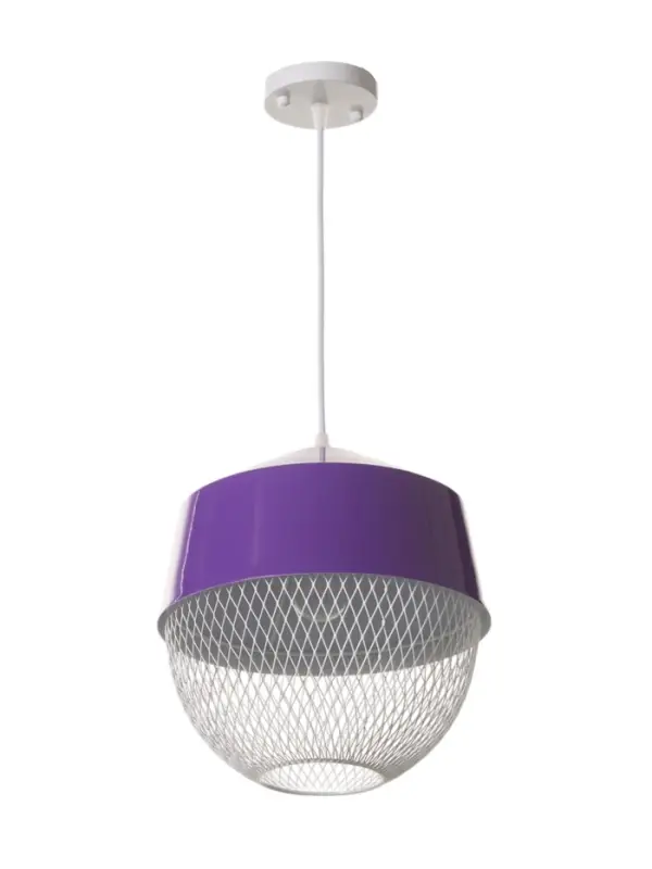 Светильник потолочный BayerLux Lea, 1&times;40 Вт, Е27, темно-фиолетовый, 26&times;26&times;32 см