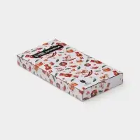 Блюдо сервировочное Доляна &laquo;Новогодний лес&raquo;, 20&times;10&times;1.5 см, в форме бутылки, стекло, белое, зелёное
