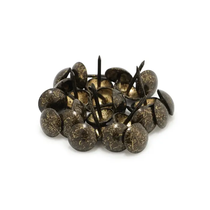 Гвозди ТУНДРА, декоративные, обивочные, 11×17 мм, античная бронза, 500 шт. Гвозди ТУНДРА, декоративные, обивочные, 11×17 мм, античная бронза, 500 шт.