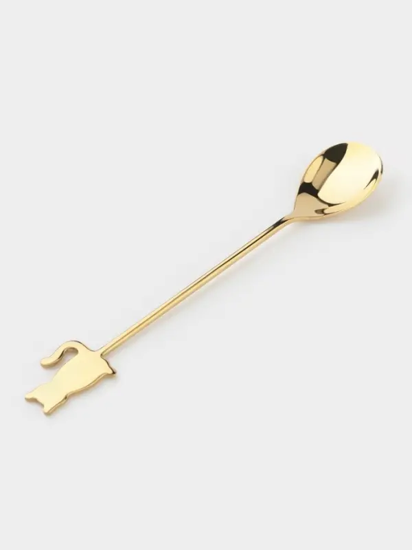 Ложка чайная 14 см "Котэк" цвет золото