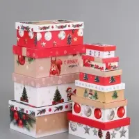 Коробки подарочные &laquo;Почта Новый Год&raquo;, 10 в 1, 30&times;19&times;11.5 - 12&times;6.5&times;4 см