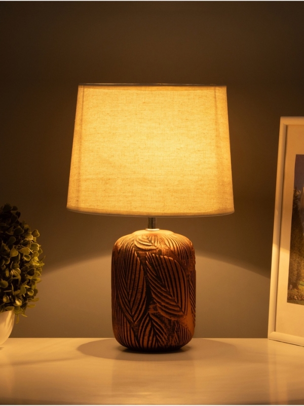 Настольная лампа "Осень" 1х15Вт Е14 бронза 23х23х35см