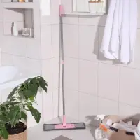 Швабра для мытья пола плоская с телескопической ручкой Raccoon, 40&times;14&times;90(120) см, микрофибра