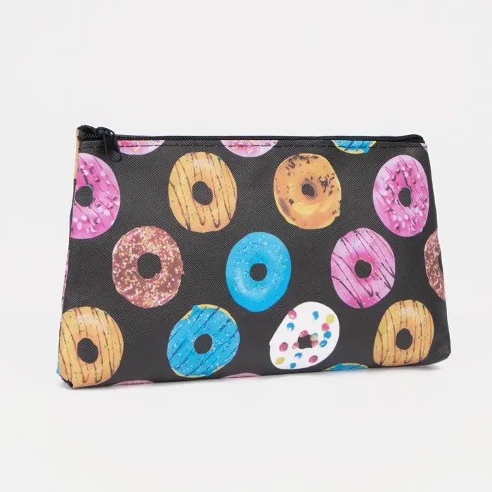 Косметичка на молнии, цвет чёрный/разноцветный