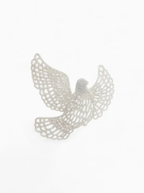 Ёлочные игрушки 3 шт. &laquo;Зимнее волшебство. Белая голубка&raquo; пластик, 10&times;11 см