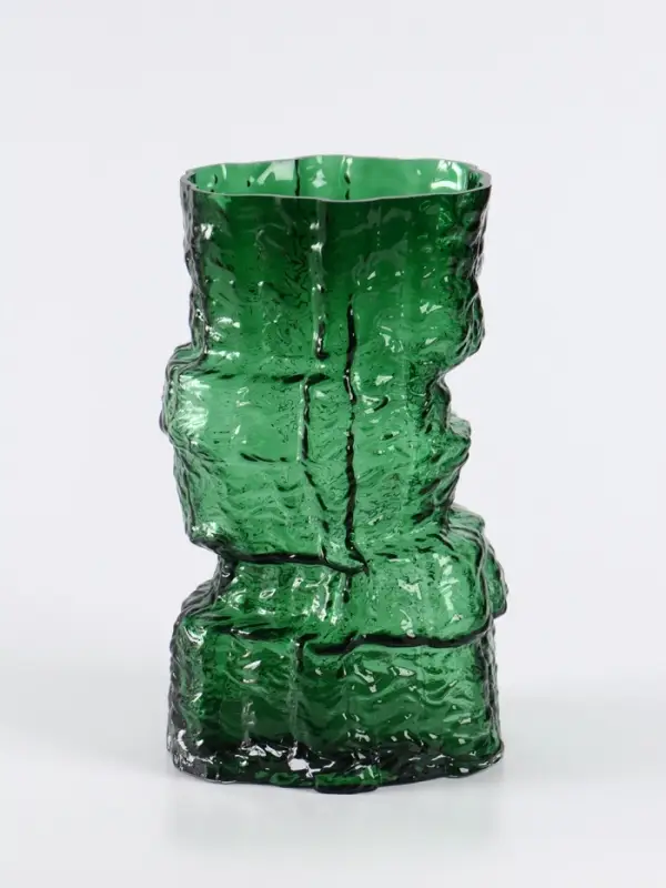 Ваза «Гоэтано», 24.5×13 см, стекло, зелёная