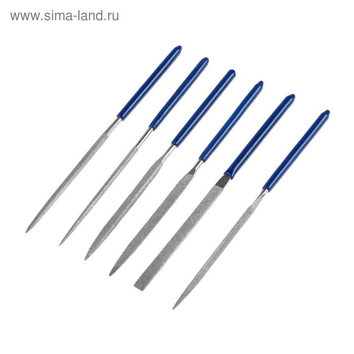 Набор надфилей алмазных ТУНДРА, обрезиненные рукоятки, 70 х 140 х 3 мм, 6 шт. Набор надфилей алмазных ТУНДРА, обрезиненные рукоятки, 70 х 140 х 3 мм, 6 шт.